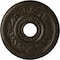 Ekena Millwork Genevieve Medallion (Canopies up to 3 1/2"), 16 1/8"OD x 3 1/2"ID x 7/8"P, Stone Hearth Crackle CM16GNSHC - alternate 1